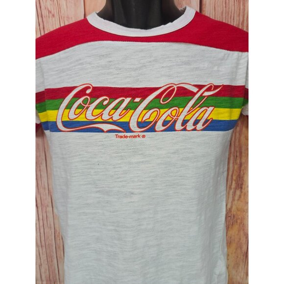 Coca-Cola Kids Retro Authentic Crewneck T-Shirt Small (3/5) - Picture 3 of 7